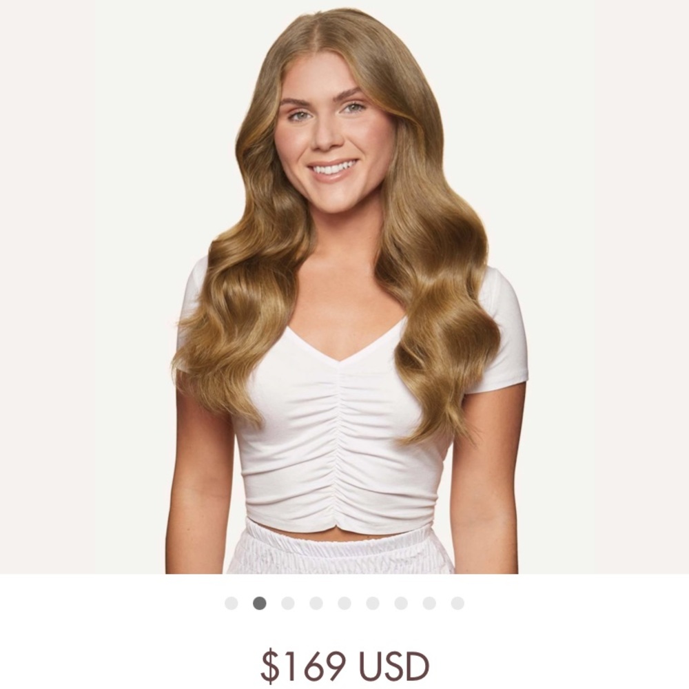 Luxy clip in hair extensions, Bronde
